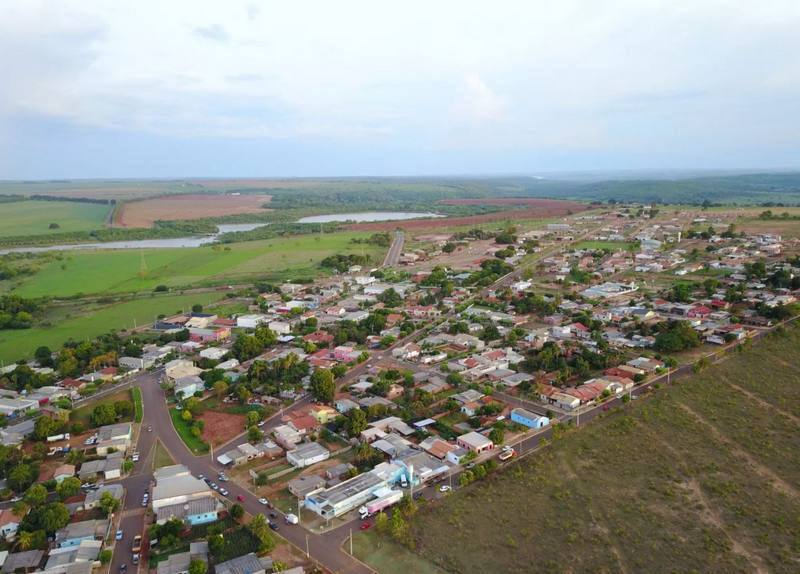 Imagem aérea da pequena Paraíso das Águas ©Daniela Lossávero